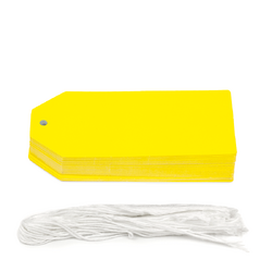 Gift Tags - 5x11cm - 50pk - Yellow