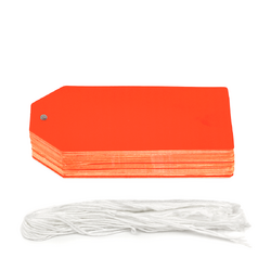 Gift Tags - 5x11cm - 50pk - Blood Orange