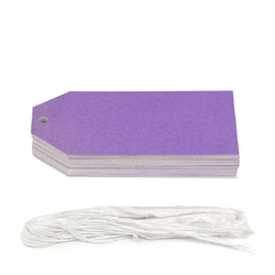 Gift Tags - 5x11cm - 50pk - Uncoated Purple