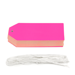 Gift Tags - 5x11cm - 50pk - Pink
