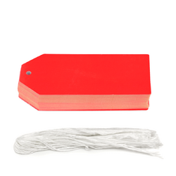 Gift Tags - 5x11cm - 50pk - Bright Red