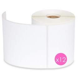12 x Direct Thermal Shipping Label 100mm x 150mm for Fastway Startrack eParcel - 350 Labels per Roll
