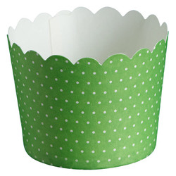Paper Baking Cups - 24pcs - Dots - Green