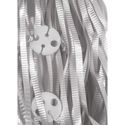 50 x Balloon Pre-Cut Curling Ribbons & Seals - Silver
