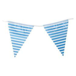 3.6m Flag Bunting - Stripe - Blue