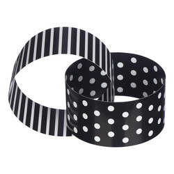 Paper Chain Garland - Dots & Stripes - 3m - Black