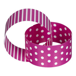 Paper Chain Garland - Dots & Stripes - 3m - Pink