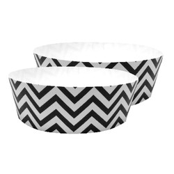 Cake Baking Pan 2pk - Chevron Black