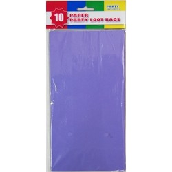 10 x Party Paper Loot Bags - Lilac