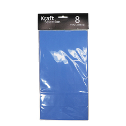 8 x Coloured Paper Bags - Blue