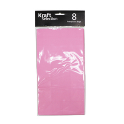 8 x Coloured Paper Bags - Light Pink