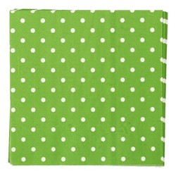 Napkins - 3ply - 33cm x 33cm - 16pcs - Green Dots