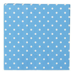 Napkins - 3ply - 33cm x 33cm - 16pcs - Blue Dots