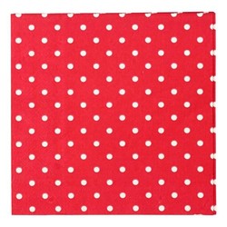 Napkins - 3ply - 33cm x 33cm - 16pcs - Red Dots