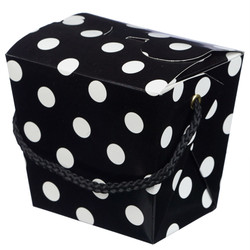 Noodle Box - 4pc - Black Dots