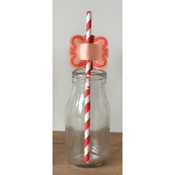 Straw Toppers - 24pcs - Red