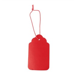 Gift Tags - 4.5x7.5cm - 12pk - Red