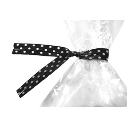 Twist Ties - 50pcs - Dots - Black
