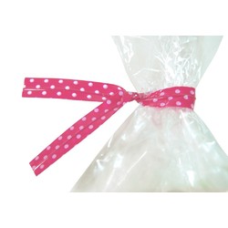 Twist Ties - 50pcs - Dots - Pink