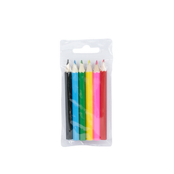 Mini Coloured Pencils - Assorted Pack of 6