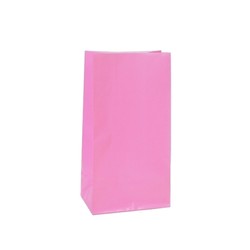 Coloured Gift Bags - Light Pink Paper Bags