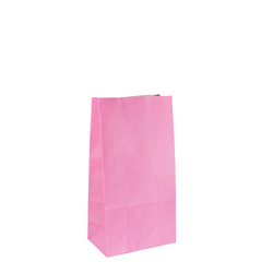 Coloured Gift Bags - Light Pink Kraft Paper Bags