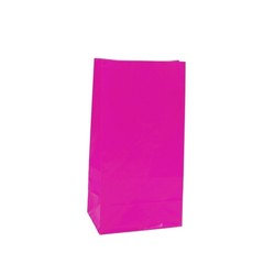 Coloured Gift Bags - Hot Pink Paper Bags