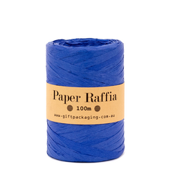 Paper Raffia - 5mm x 100metres - Royal Blue