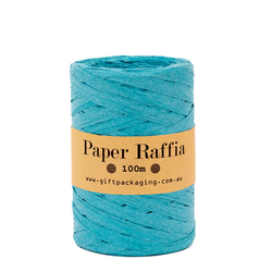 Paper Raffia - 5mm x 100metres - Turquoise