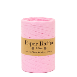 Paper Raffia - 5mm x 100metres - Light Pink