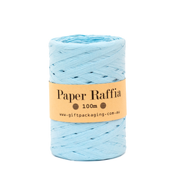 Paper Raffia - 5mm x 100metres - Light Blue