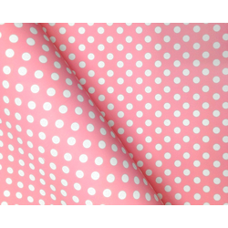 Wrapping Paper - 500mm x 60M - Pink Polka Dots