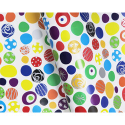Wrapping Paper - 500mm x 60M - Multi Circles