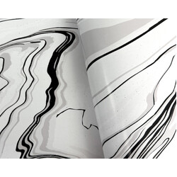 Wrapping Paper - 500mm x 60M - Black Marble