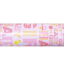 Wrapping Paper - 500mm x 60M - Baby Girl