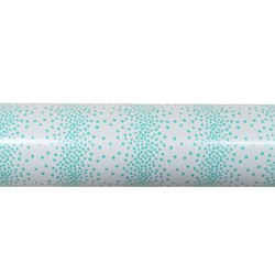 Wrapping Paper - 500mm x 60M - Light Grey with Mint Speckles