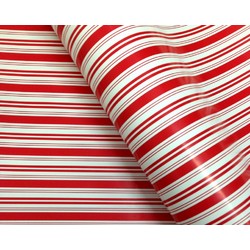 Wrapping Paper - 500mm x 60M - Red & White Stripes
