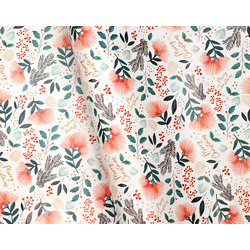 Christmas Wrapping Paper - 500mm x 60M - Flora 