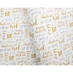 Christmas Wrapping Paper - 500mm x 60M - Christmas Greetings