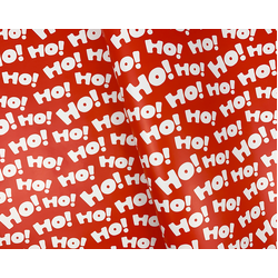Christmas Wrapping Paper - 500mm x 60M - Ho Ho Ho