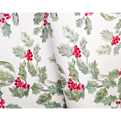 Christmas Wrapping Paper - 500mm x 60M - Holly 