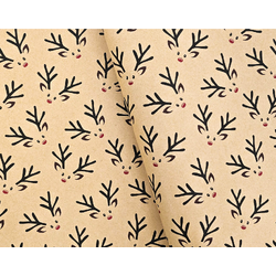 Christmas Wrapping Paper - 500mm x 60M - Red-Nosed Reindeer