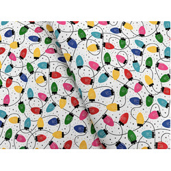 Christmas Wrapping Paper - 500mm x 60M - Christmas Lights