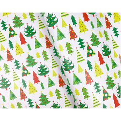 Christmas Wrapping Paper - 500mm x 60M - Abstract Christmas Trees