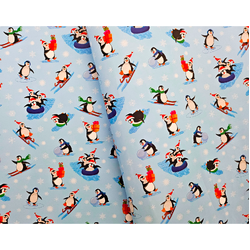 Christmas Wrapping Paper - 500mm x 60M - Penguins
