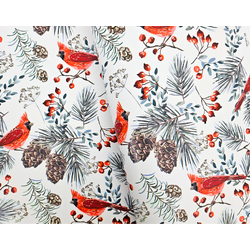Christmas Wrapping Paper - 500mm x 60M - Red Robin