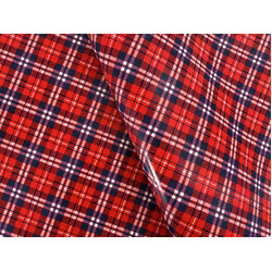 Christmas Wrapping Paper - 500mm x 60M - Red & Blue Tartan