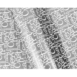 Counter Roll - 500mm x 60M - Christmas Wrapping Paper - Silver Christmas