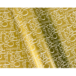 Counter Roll - 500mm x 60M - Christmas Wrapping Paper - Merry Xmas Gold