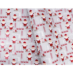 Wrapping Paper - 500mm x 60M - Christmas Wrapping Paper - Santa Ho Ho Ho